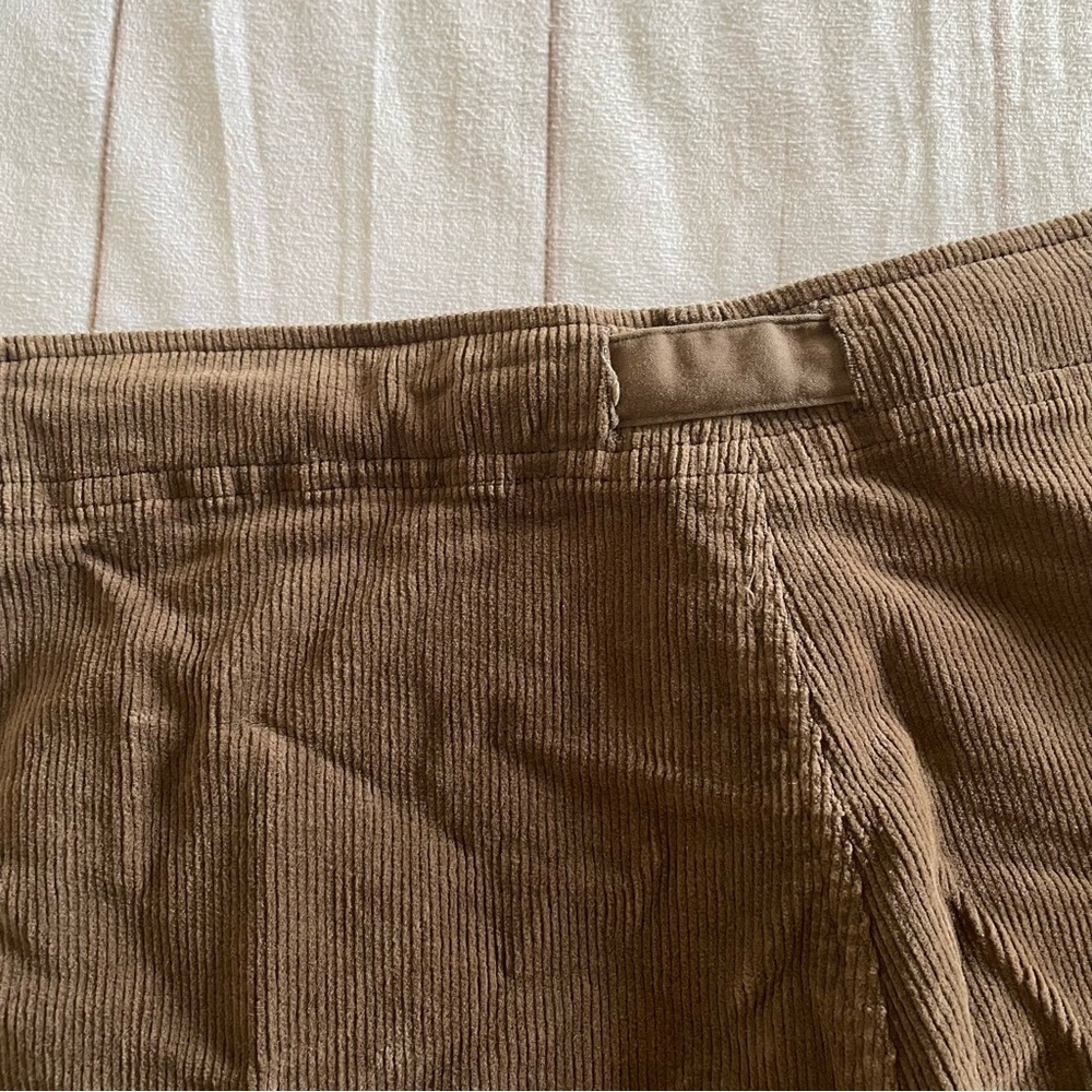 Y2k Corduroy Cropped Capri Pants Women’s 6 Brown Cinch Button Outdoor 90s Pulp - Picture 9 of 14